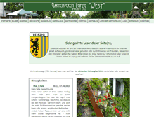 Tablet Screenshot of gartenverein-leipzig-west.de